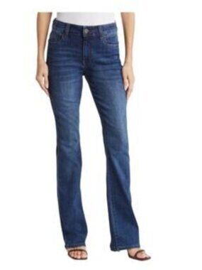 Kut from the Kloth Nicole Bootcut Jeans Size 20W Hi-Rise Button Flap Pockets